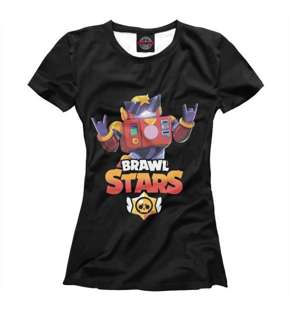 Женская футболка с изображением Brawl Stars SURGE цвета Белый