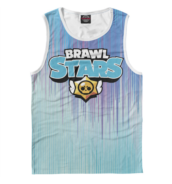 Майка для мальчика с притом Brawl Stars цвета Белый Майка для мальчика с изображением Brawl Stars цвета Белый