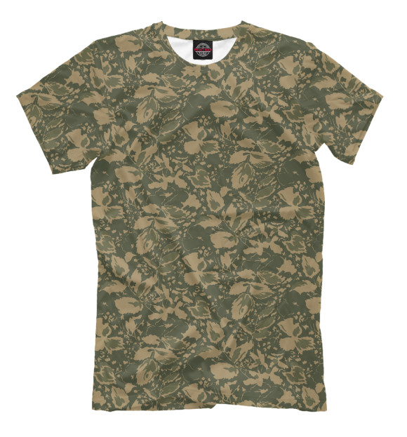Мужская футболка с изображением Лиственный лес цвета Белый