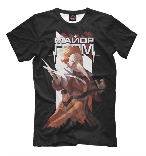 Футболка для мальчиков с изображением Майор Гром: Чумной доктор цвета Белый