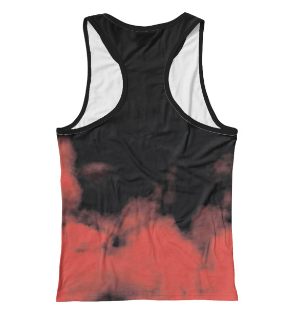 Женская майка-борцовка с притом Nirvana цвета Белый Женская майка-борцовка с изображением Nirvana цвета Белый