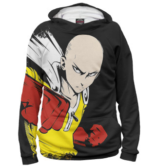 Женское худи One-Punch Man сайтама черный