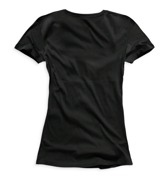Женская футболка с изображением Шаст black цвета Белый