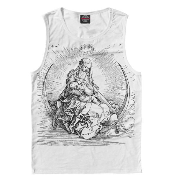 Майка для мальчика с изображением Богоматерь Дюрера цвета Белый