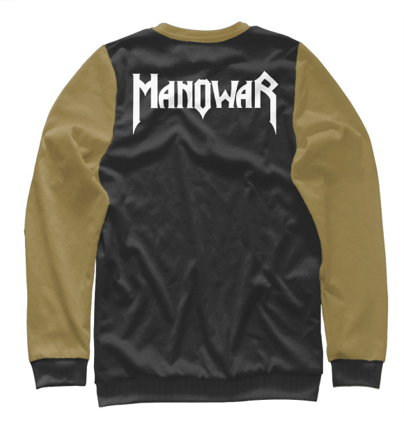 Свитшот для мальчиков с изображением Manowar цвета Белый