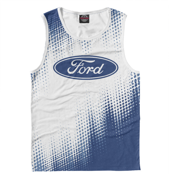 Майка для мальчика с изображением Ford / Форд цвета Белый