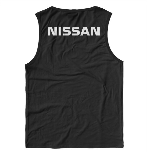 Мужская майка с изображением Nissan цвета Белый