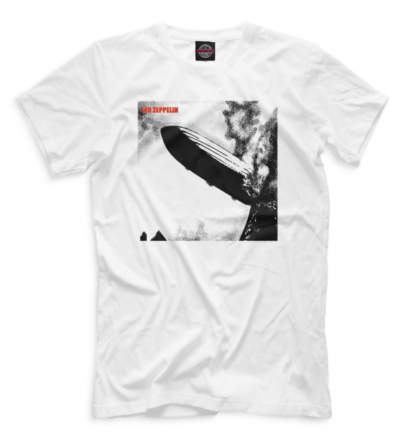 Мужская футболка с изображением Led Zeppelin - Led Zeppelin цвета Белый