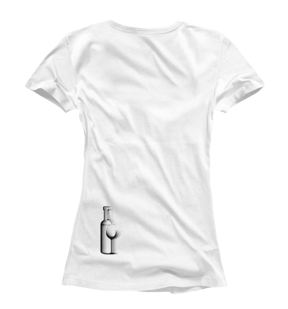 Женская футболка с изображением Винишко цвета Белый