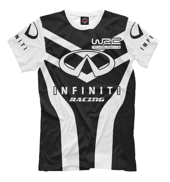 Мужская футболка с изображением Infiniti цвета Белый