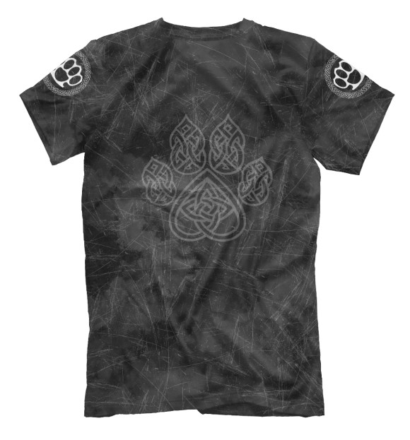 Футболка для мальчиков с изображением Кастет в славянском символе воина цвета Белый