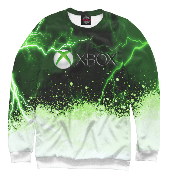 Мужской свитшот с изображением Xbox цвета Белый