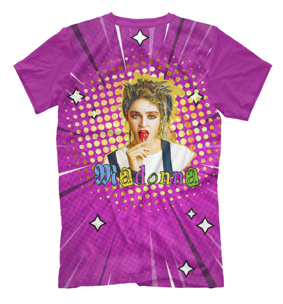 Футболка для мальчиков с изображением Madonna 80s Pop Art цвета Белый