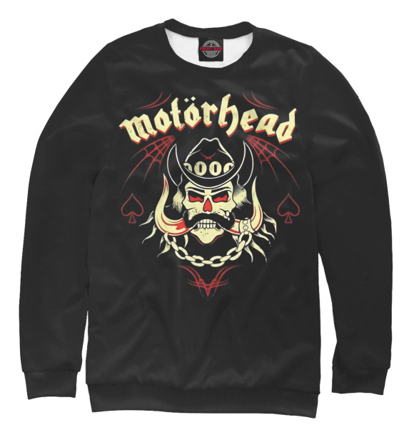 Свитшот для девочек с изображением Motorhead цвета Белый