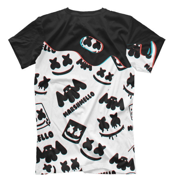 Мужская футболка с изображением Marshmello цвета Белый