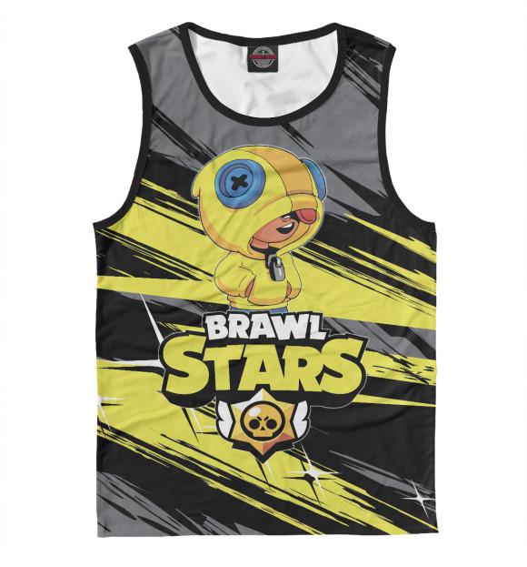 Майка для мальчика с притом Brawl Stars цвета Белый Майка для мальчика с изображением Brawl Stars цвета Белый