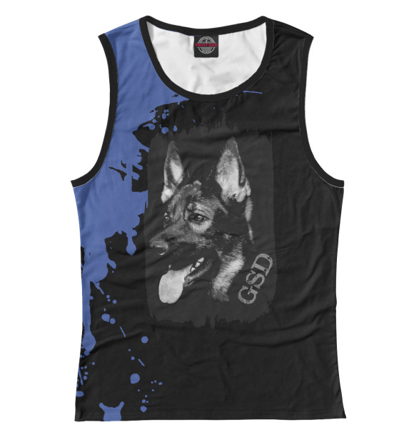 Майка для девочки с изображением German Shepherd Dog - GSD цвета Белый