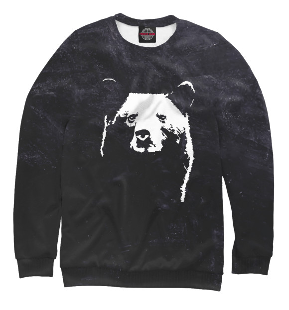 Свитшот для девочек с изображением Bear цвета Белый