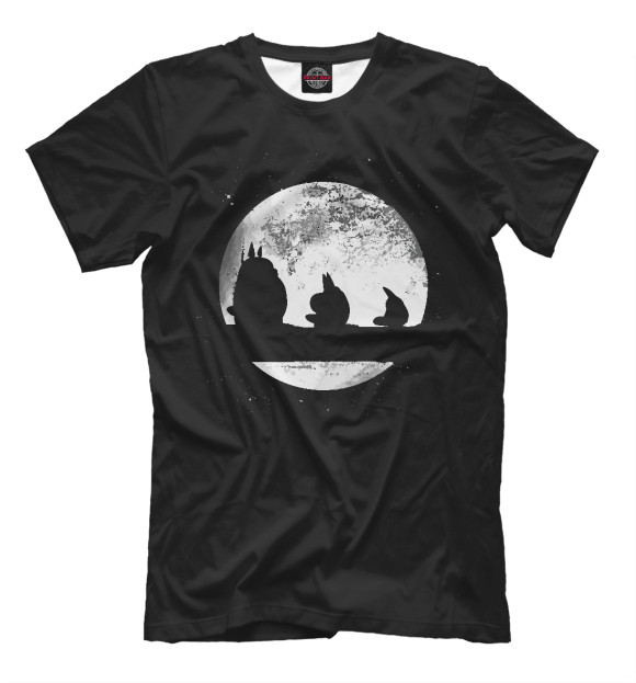 Футболка для мальчиков с изображением Planet Totoro цвета Белый