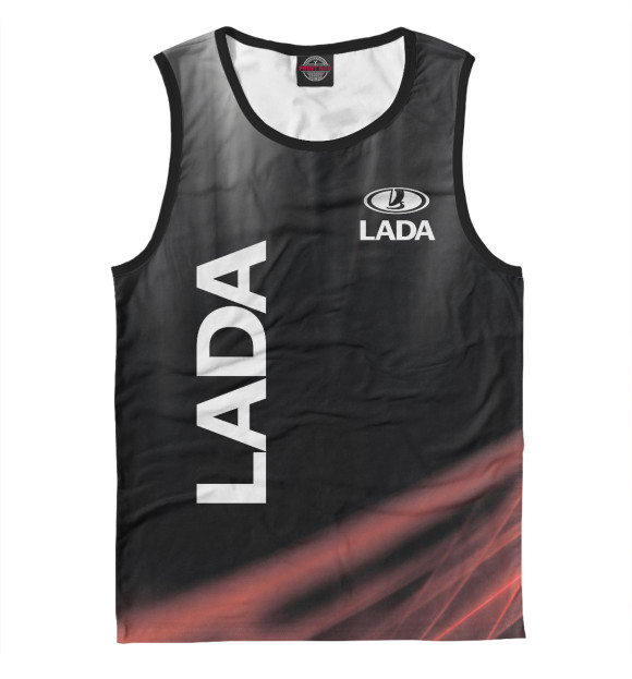 Майка для мальчика с изображением LADA цвета Белый