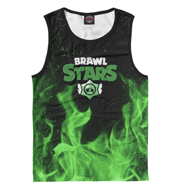 Майка для мальчика с притом Brawl Stars цвета Белый Майка для мальчика с изображением Brawl Stars цвета Белый