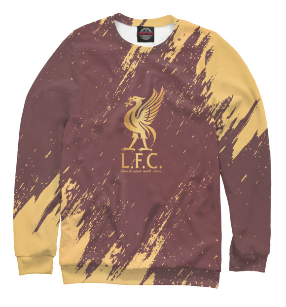 Свитшот для мальчиков с изображением Liverpool цвета Белый