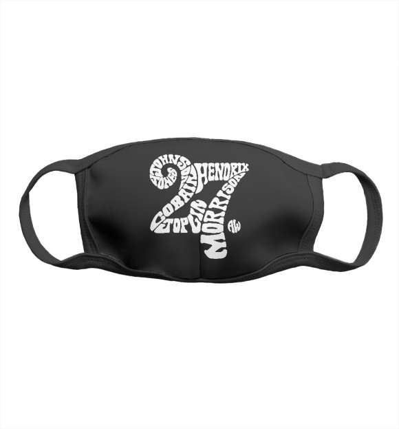 Маска тканевая с изображением Клуб 27 цвета Белый