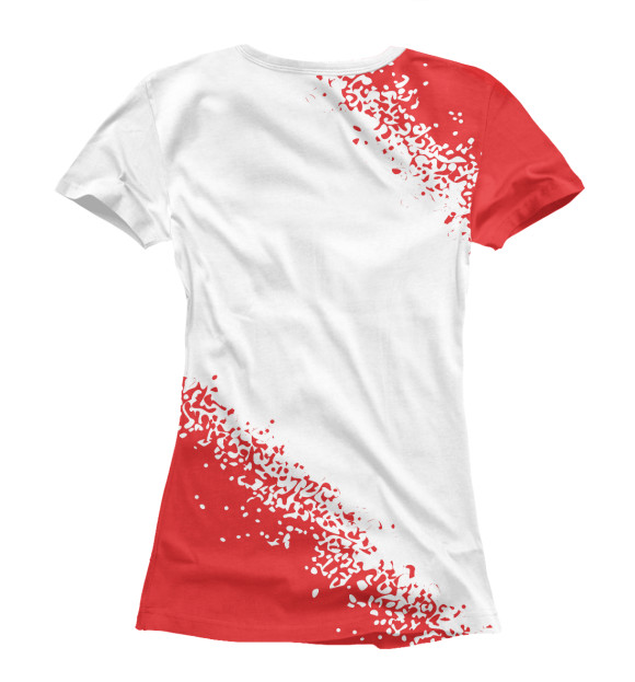 Женская футболка с изображением Живе Беларусь! цвета Белый
