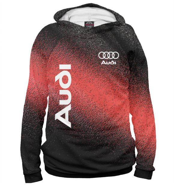 Женское худи с изображением Audi цвета Белый
