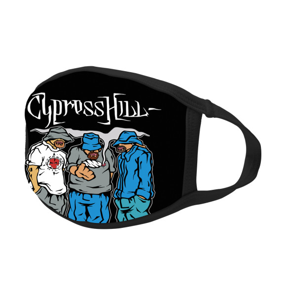 Маска тканевая с изображением Cypress Hill цвета Белый