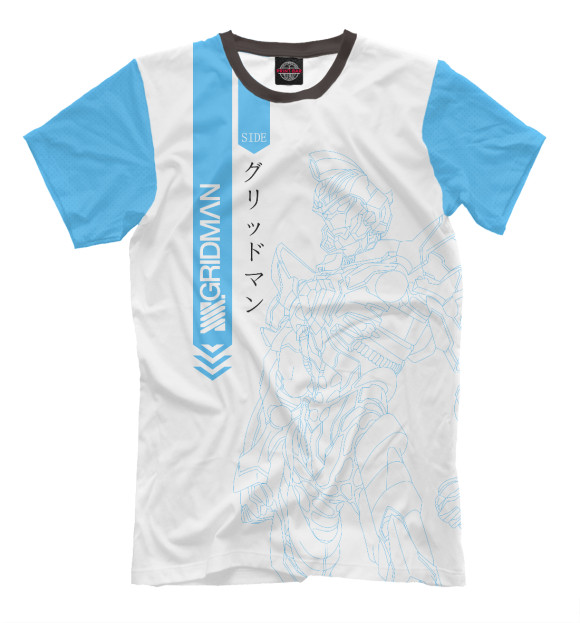 Мужская футболка с изображением SSSS Gridman MEKA цвета Белый