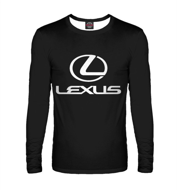 Мужской лонгслив с изображением Lexus цвета Белый