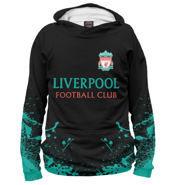 Мужское худи с изображением Liverpool цвета Белый