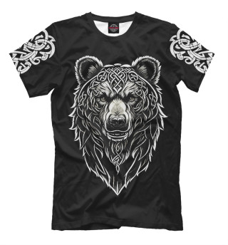 Мужская футболка Медведь в славянском стиле