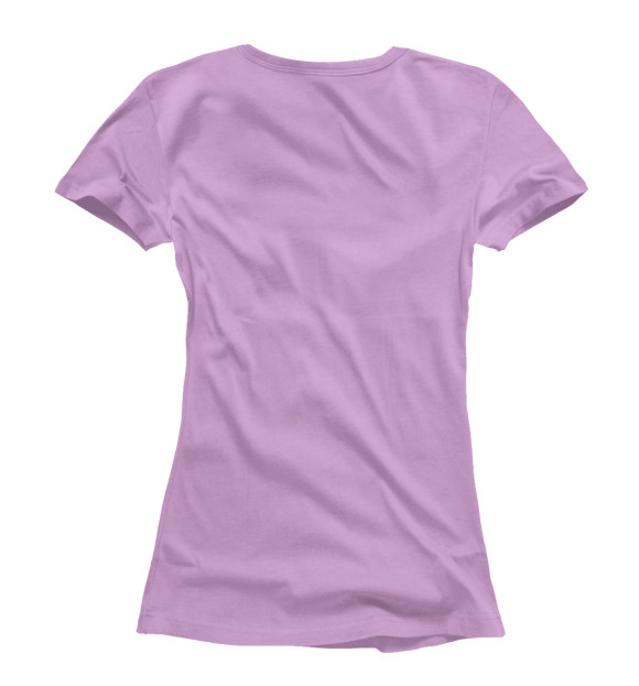 Женская футболка с изображением Evangelion purple цвета Белый