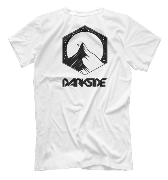 Мужская футболка с изображением Darkside цвета Белый