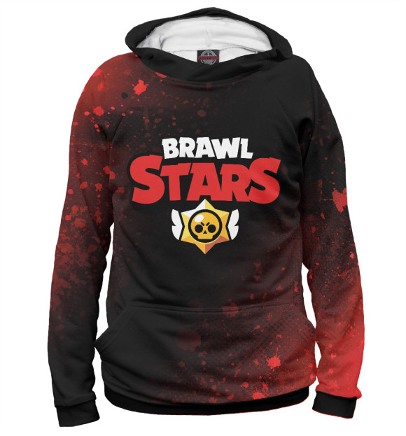 Женское худи с изображением Brawl Stars / Бравл Старс цвета Белый