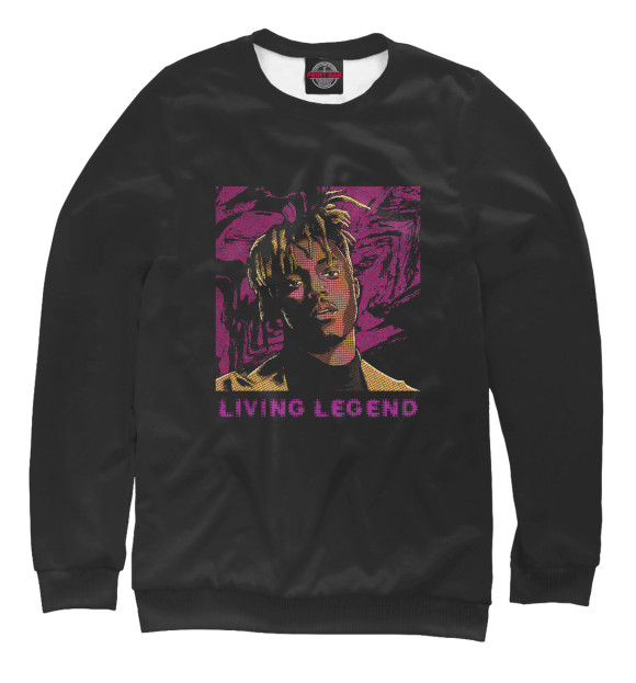 Свитшот для девочек с изображением Juice WRLD цвета Белый