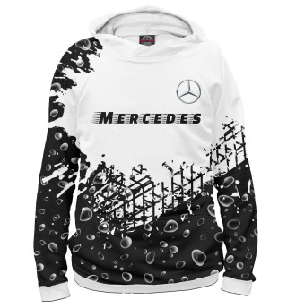 Женское худи Мерседес | Mercedes | Следы Шин