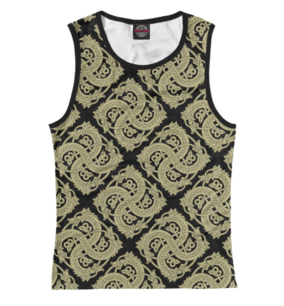 Майка для девочки с изображением Змий цвета Белый