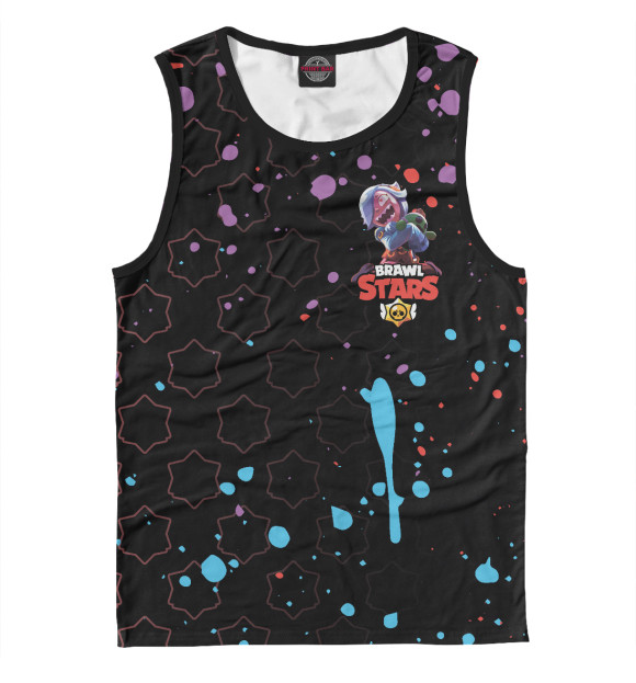 Мужская майка с изображением Brawl Stars цвета Белый