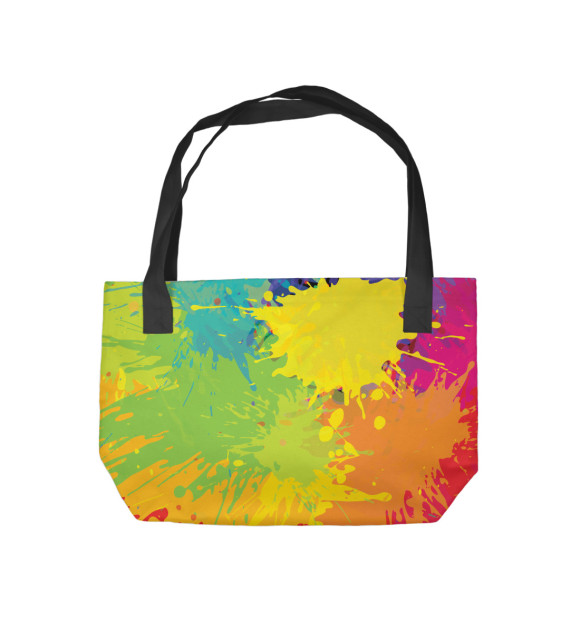 Пляжная сумка с изображением Краски цвета 