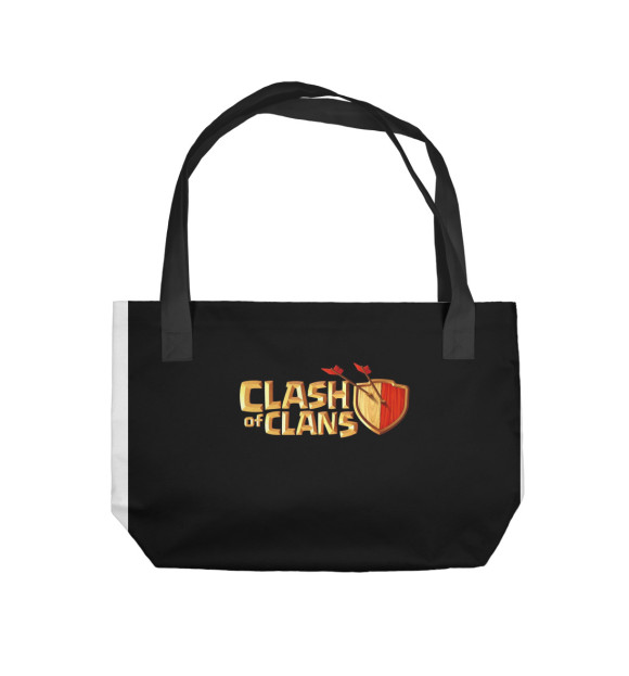 Пляжная сумка с изображением Clash of Clans цвета 