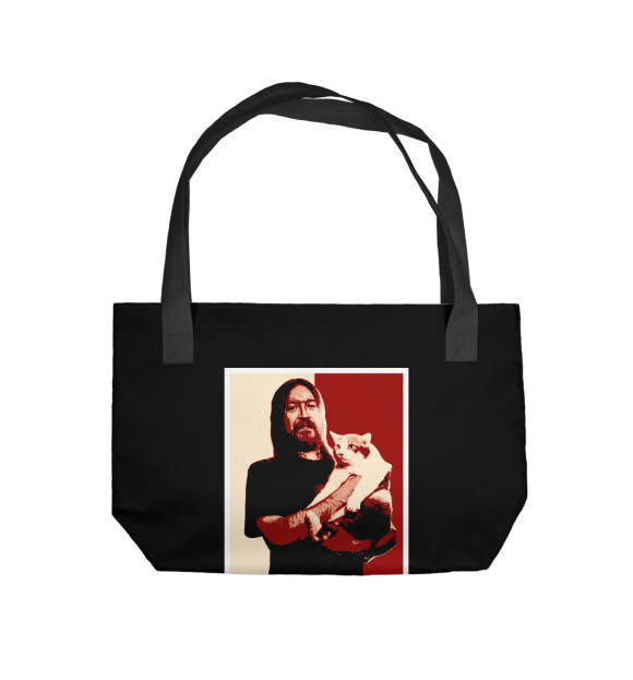 Пляжная сумка с изображением Егор Летов цвета 