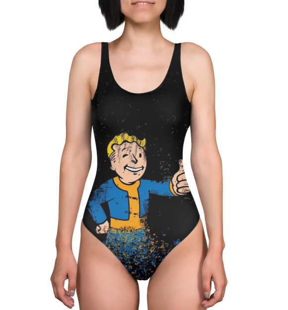 Купальник-боди с изображением Vault-Boy Colorfull цвета 