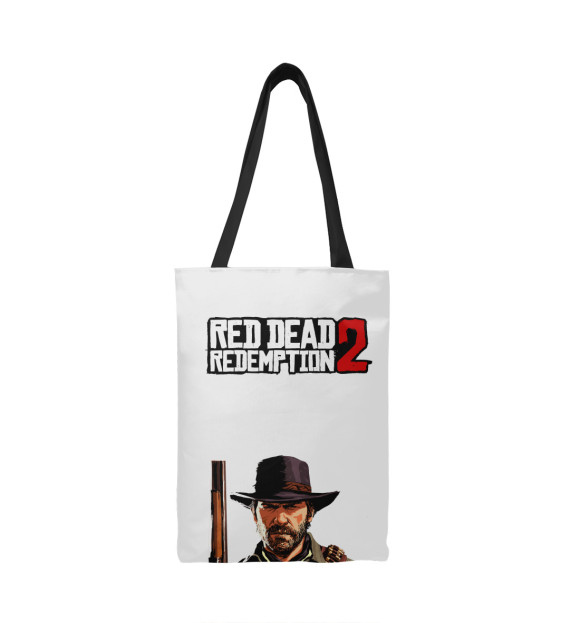 Сумка-шоппер с изображением Red Dead Redemption 2 цвета 