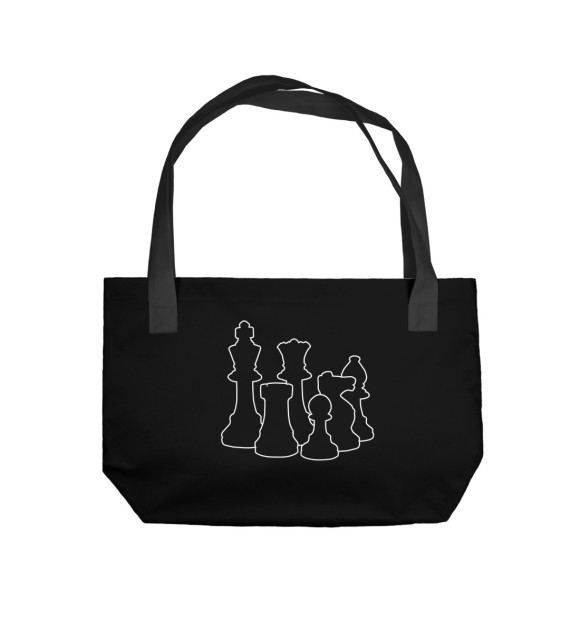 Пляжная сумка с изображением Шахматы цвета 
