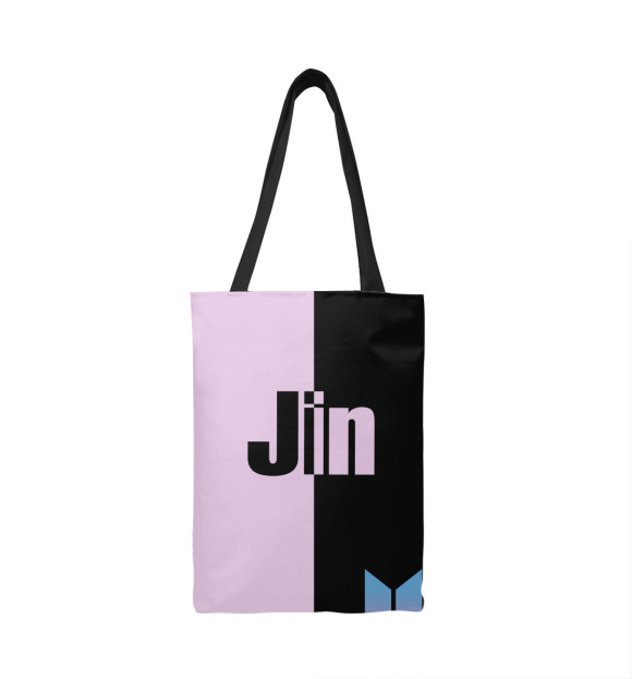 Сумка-шоппер с изображением BTS Jin цвета 