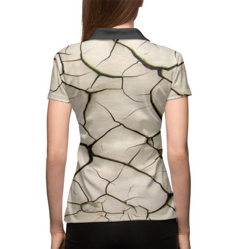 

Поло Print Bar, Белый, Трещины