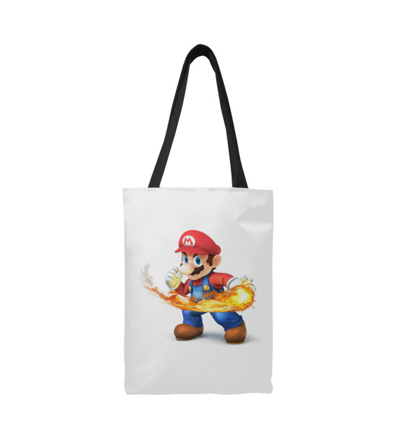 Сумка-шоппер с изображением Super Mario Smash Bros цвета 
